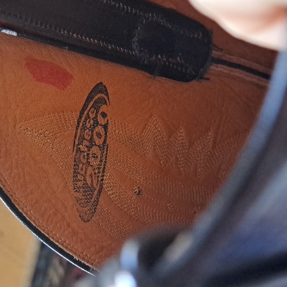 Lucchese 2000 Mens Cordovan Leather Embroidered Cowboy Boots Size 10EE - Picture 9 of 10